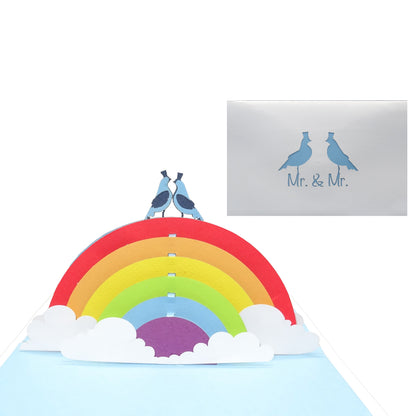 3D Hochzeitskarte “Mr. & Mr.“- Einladungskarte Gay Wedding - schwule Hochzeit