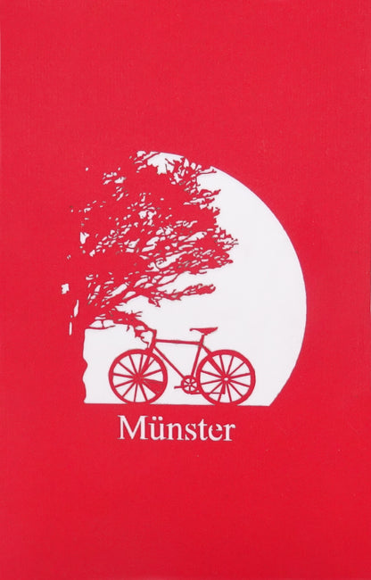 Pop Up Karte „Münster mit Fahrrad“ 3D Geburtstagskarte, Einladung & Gutschein