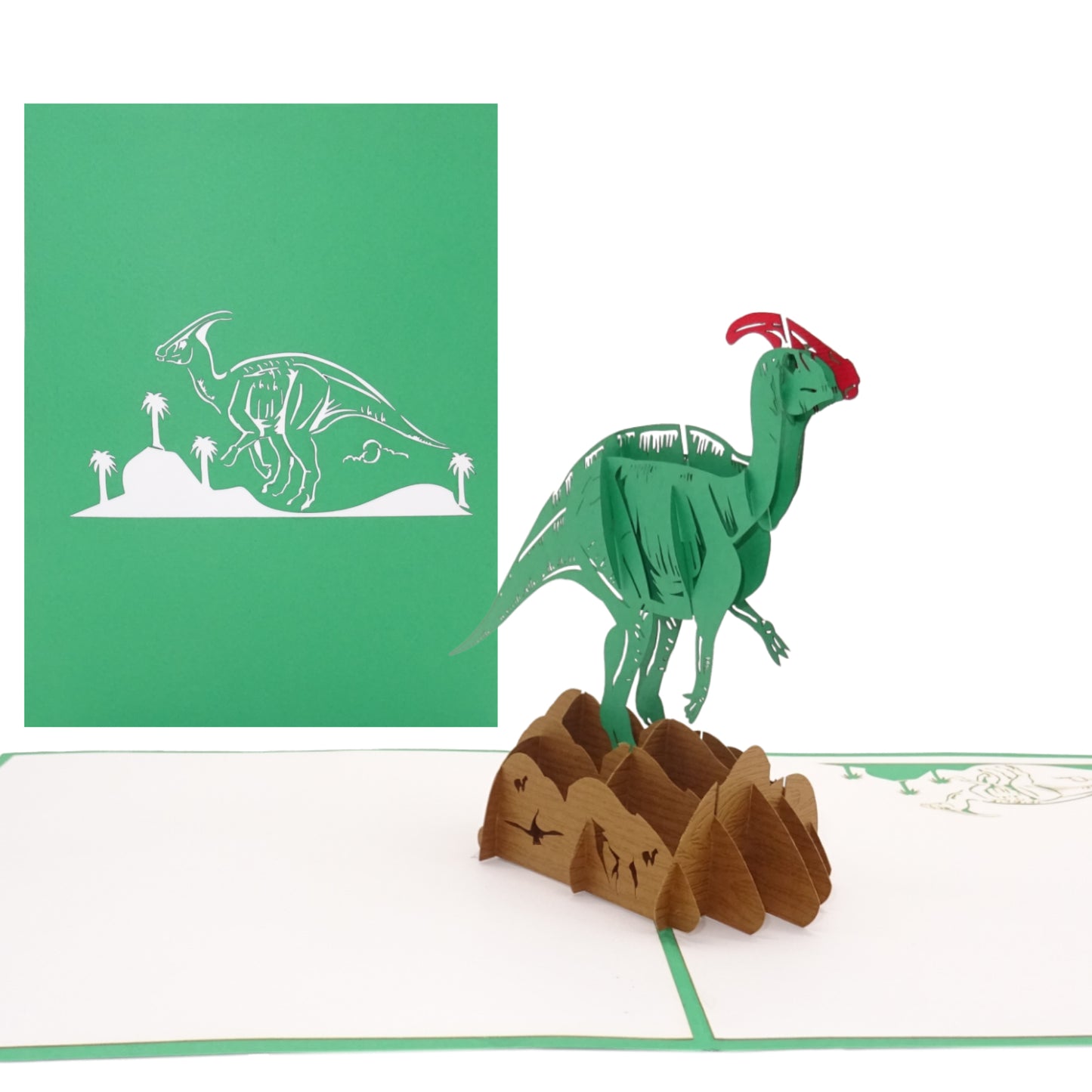 Pop Up Karte "Dinosaurier" 3D Geburtstagskarte, Kindergeburtstag Einladung