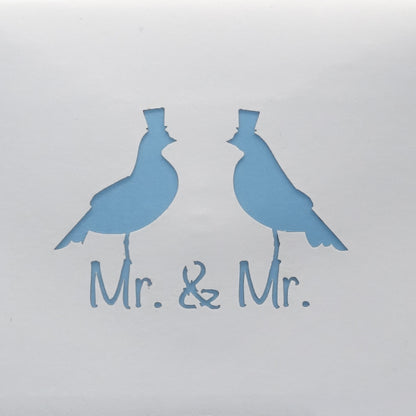 3D Hochzeitskarte “Mr. & Mr.“- Einladungskarte Gay Wedding - schwule Hochzeit