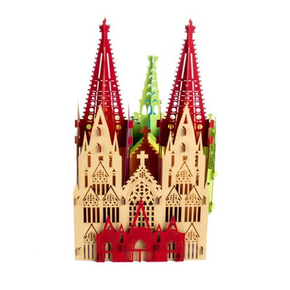 Deko Aufsteller "Kölner Dom" - handmade 3D Modell aus Papier